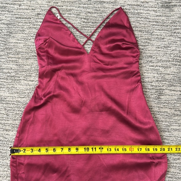 NWT MORE TO COME Regina Maxi Dress in Fuchsia Medium Revolve - Picture 12 of 15